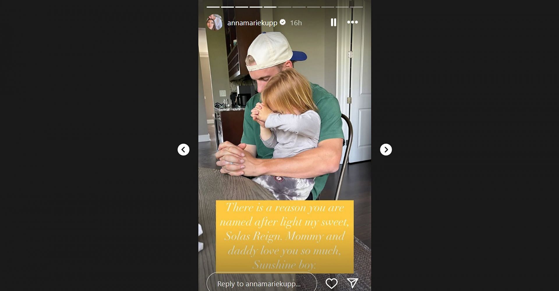 Cooper Kupp’s wife Anna shares photo on son's birthday/@annamariekupp